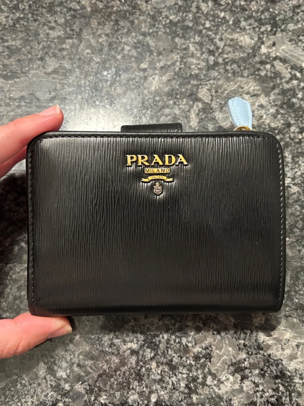 Prada Black and Blue wallet